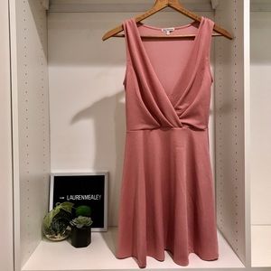 Pink Low Cut Dress